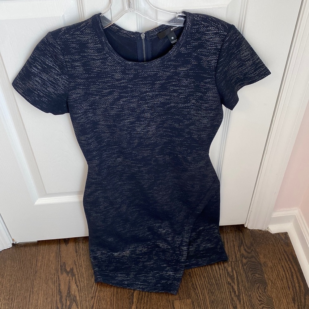 Aqua mini dress